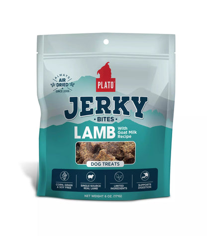 Plato Pet Treats Jerky Bites - Lamb with Goat Milk 170g