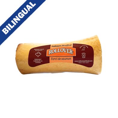Rollover© Wheat Free Salmon Stuffed Beef Bone
