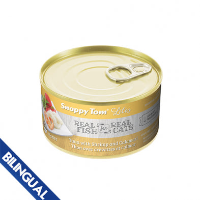 SNAPPY TOM® LITES TUNA WITH SHRIMP & CALAMARI WET CAT FOOD