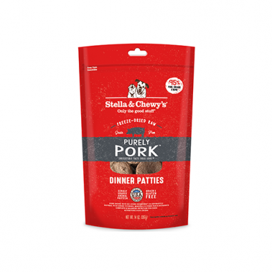 Stella & Chewy's® Purely Pork Recipe Freeze-Dried Raw Dinner Patties for Dogs 14oz