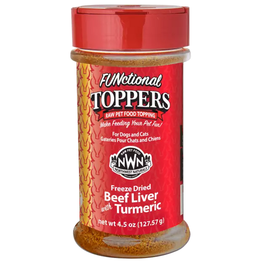 Northwest Naturals Functional Toppers 128g- Beef Liver w/ Tumeric
