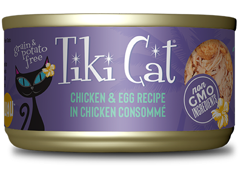 Tiki Cat® Luau™ Chicken & Egg Recipe in Chicken Consommé Wet Cat Food