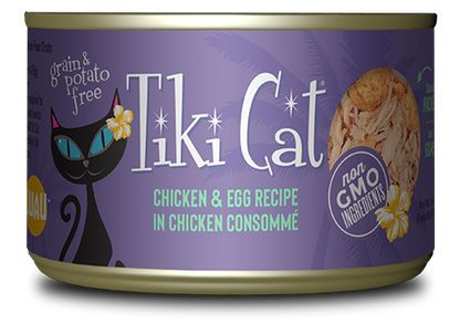 Tiki Cat® Luau™ Chicken & Egg Recipe in Chicken Consommé Wet Cat Food