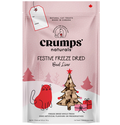 Crumps Holiday Festive Freeze Dried Beef Treats Cat 30g