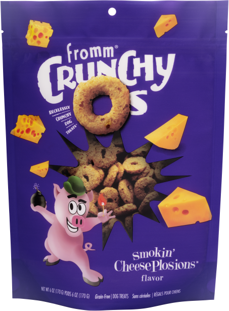 FROMM® CRUNCHY O'S® SMOKIN' CHEESEPLOSIONS™ DOG TREATS