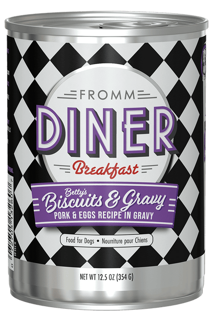FROMM® DINER BETTY'S BISCUITS & GRAVY PORK & EGGS RECIPE IN GRAVY WET DOG FOOD