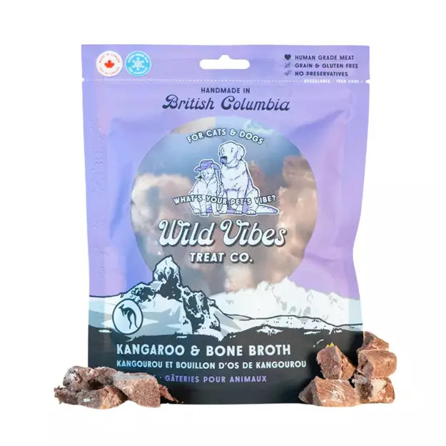 Wild Vibes Kangaroo & Bone Broth Treats 58g