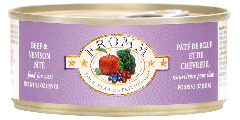 FROMM® FOUR STAR NUTRITIONALS® BEEF & VENISON PÂTÉ WET CAT FOOD