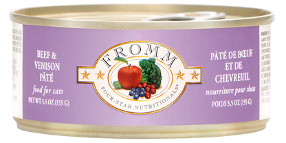 FROMM® FOUR STAR NUTRITIONALS® BEEF & VENISON PÂTÉ WET CAT FOOD