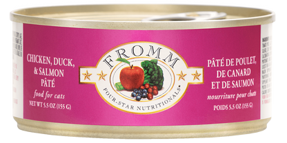 FROMM® FOUR STAR NUTRITIONALS® CHICKEN, DUCK & SALMON PÂTÉ WET CAT FOOD