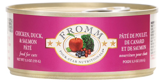 FROMM® FOUR STAR NUTRITIONALS® CHICKEN, DUCK & SALMON PÂTÉ WET CAT FOOD