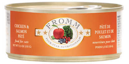 FROMM® FOUR STAR NUTRITIONALS® CHICKEN & SALMON PÂTÉ WET CAT FOOD