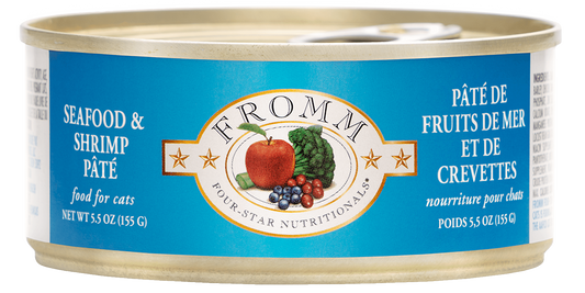 FROMM® FOUR STAR NUTRITIONALS® SEAFOOD & SHRIMP PÂTÉ WET CAT FOOD