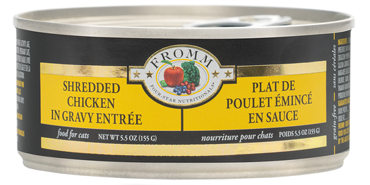 FROMM® FOUR STAR NUTRITIONALS® SHREDDED CHICKEN IN GRAVY ENTRÉE WET CAT FOOD