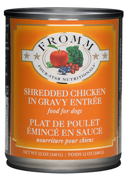 FROMM® FOUR STAR NUTRITIONALS® SHREDDED CHICKEN IN GRAVY ENTRÉE