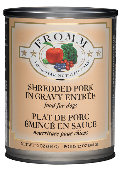 FROMM® FOUR STAR NUTRITIONALS® SHREDDED PORK IN GRAVY ENTRÉE