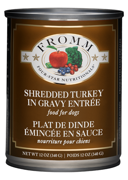 FROMM® FOUR STAR NUTRITIONALS® SHREDDED TURKEY IN GRAVY ENTRÉE