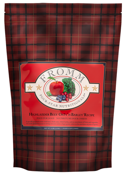 FROMM® FOUR STAR NUTRITIONALS® HIGHLANDER BEEF, OATS, 'N BARLEY RECIPE DRY DOG FOOD