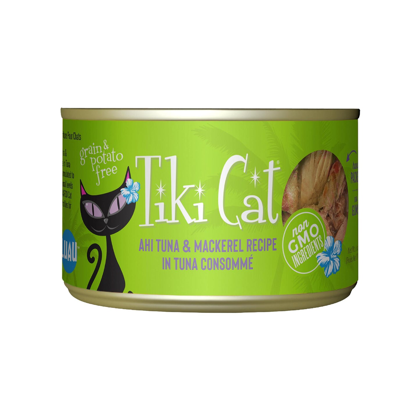 Tiki Cat® Luau™ Ahi Tuna & Mackerel Recipe in Tuna Consommé Wet Cat Food