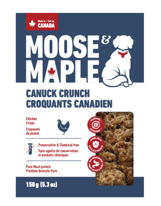 Moose & Maple Canuck Crunch - Chicken Crisps Dog Treats 150g
