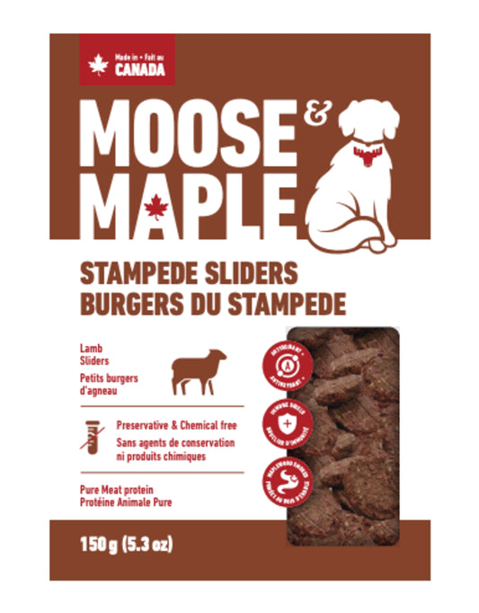 Moose & Maple Stampede Sliders - Lamb Dog Treats 150g