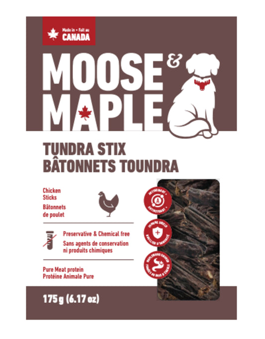 Moose & Maple Tundra Stix - Chicken Sticks Dog Treats 175g