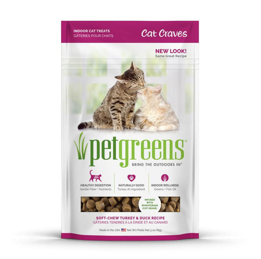 Pet Greens® Cat Craves Turkey & Duck Recipe Cat Treat 3 oz