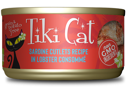 Tiki Cat® Grill™ Sardine Cutlets Recipe in Lobster Consommé Wet Cat Food