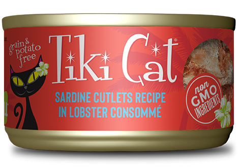 Tiki Cat® Grill™ Sardine Cutlets Recipe in Lobster Consommé Wet Cat Food