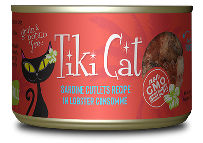 Tiki Cat® Grill™ Sardine Cutlets Recipe in Lobster Consommé Wet Cat Food