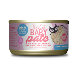 Tiki Cat® Baby™ Pate Chicken, Salmon & Chicken Liver Recipe Wet Kitten Food 2.4oz