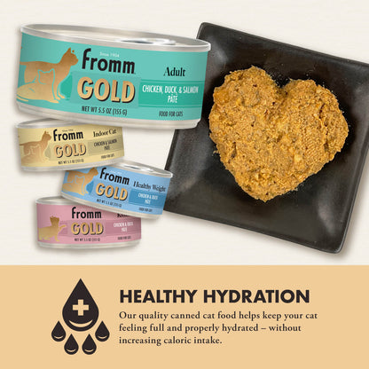 FROMM® GOLD ADULT CHICKEN, DUCK, & SALMON PÂTÉ FOOD FOR CATS