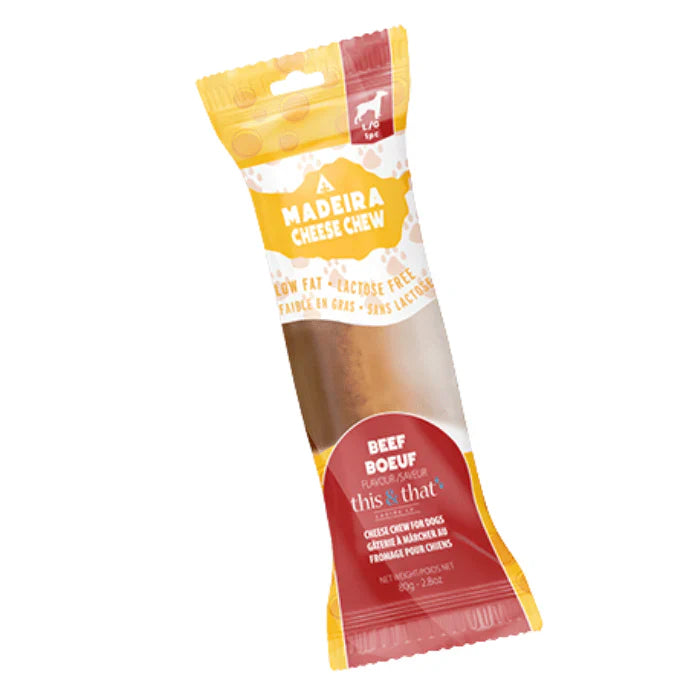 This & That® Madeira Cheese Chews Beef Flavor Dog Chew PDQ