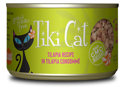 Tiki Cat® Luau™ Tilapia Recipe in Tilapia Consommé Wet Cat Food