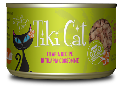 Tiki Cat® Luau™ Tilapia Recipe in Tilapia Consommé Wet Cat Food
