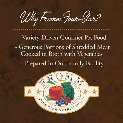 FROMM® FOUR STAR NUTRITIONALS® SHREDDED PORK IN GRAVY ENTRÉE