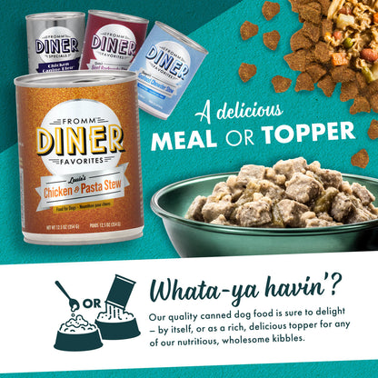 FROMM® DINER FAVORITES LOUIE'S CHICKEN & PASTA STEW WET DOG FOOD MO