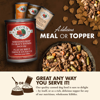 FROMM® FOUR STAR NUTRITIONALS® SHREDDED BEEF IN GRAVY ENTRÉE