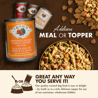 FROMM® FOUR STAR NUTRITIONALS® SHREDDED CHICKEN IN GRAVY ENTRÉE