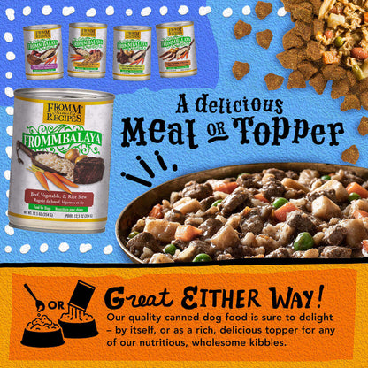 FROMM® FROMMBALAYA™ BEEF, VEGETABLE, & RICE STEW WET DOG FOOD