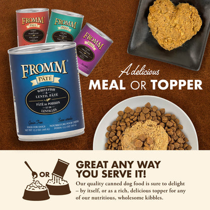 FROMM® WHITEFISH & LENTIL PÂTÉ WET DOG FOOD