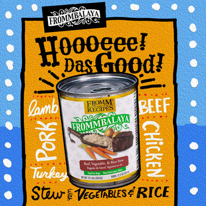 FROMM® FROMMBALAYA™ BEEF, VEGETABLE, & RICE STEW WET DOG FOOD