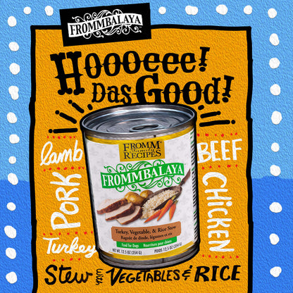 FROMM® FROMMBALAYA™ TURKEY, VEGETABLE, & RICE STEW WET DOG FOOD