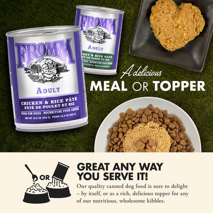 FROMM® CLASSIC CHICKEN & RICE PÂTÉ WET DOG FOOD