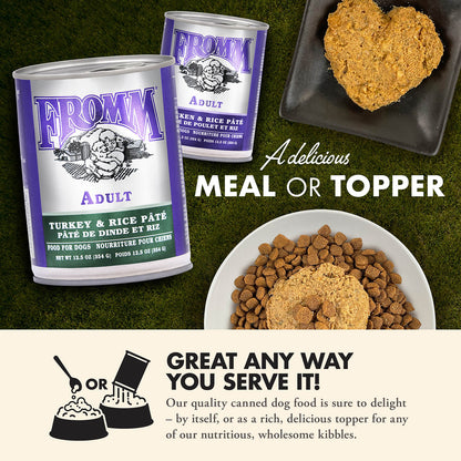 FROMM® CLASSIC TURKEY & RICE PÂTÉ WET DOG FOOD