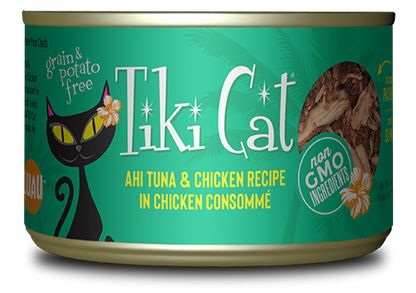 Tiki Cat® Luau™ Ahi Tuna & Chicken Recipe in Chicken Consommé Wet Cat Food