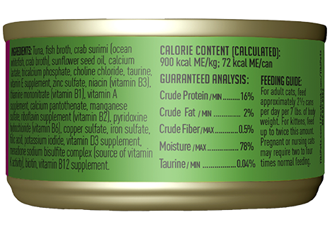 Tiki Cat® Grill™ Tuna & Crab Surimi Recipe Wet Cat Food