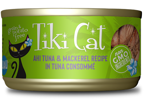Tiki Cat® Luau™ Ahi Tuna & Mackerel Recipe in Tuna Consommé Wet Cat Food