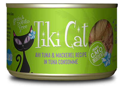 Tiki Cat® Luau™ Ahi Tuna & Mackerel Recipe in Tuna Consommé Wet Cat Food