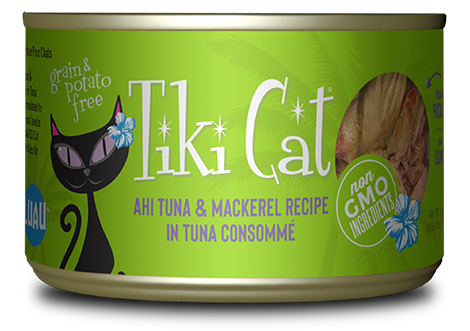 Tiki Cat® Luau™ Ahi Tuna & Mackerel Recipe in Tuna Consommé Wet Cat Food